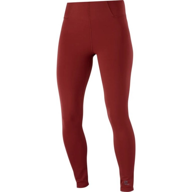 Calça Legging Salomon Cross Multi 28'' Feminino Vermelhas | PT P57120